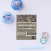 Große Uhr, Horologin-Werbung Flyer (Einzeln)