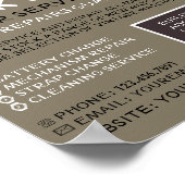 Große Uhr, Horologin-Werbung Poster (Ecke)