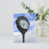 Große Uhr Postkarte (Stehend Vorderseite)