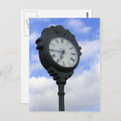 Große Uhr Postkarte (Vorne/Hinten)