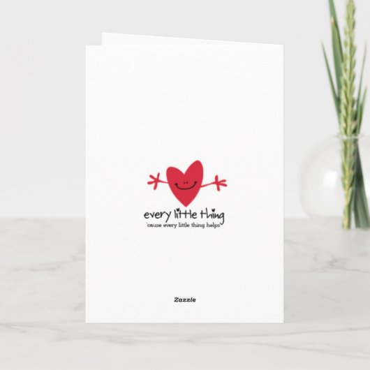 GROSSE UMARMUNG KARTE (Rückseite)