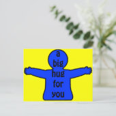 Große Umarmungen Postkarte (Stehend Vorderseite)