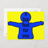 Große Umarmungen Postkarte (Vorne/Hinten)