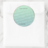 Große Umhüllung - 15 cm mit Rand Runder Aufkleber (Tasche)