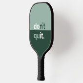 Größe und dunkelgrüne moderne Monogramm Pickleball Schläger (Links)