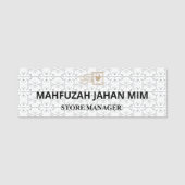 Große und Extravagante Namensmarken. Messing. PVC. Namensschild (Vorderseite)