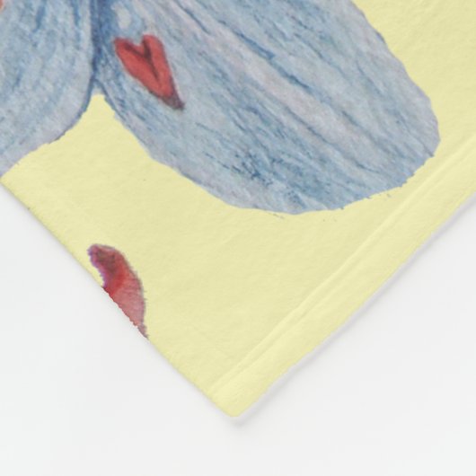 große und fette Blume Blumen Fleecedecke (Ecke)