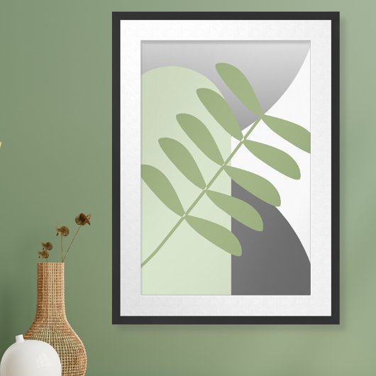Größe und Grau Botanisch uneingerahmt Poster