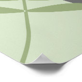 Größe und Grau Botanisch uneingerahmt Poster (Ecke)