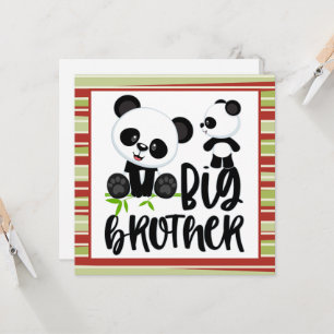 Große und kleine Niedliche Pandas mit großem Broth