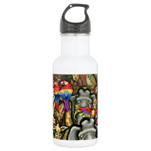Große und kleine Tiere Edelstahlflasche