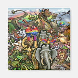 Große und kleine Tiere Magnet