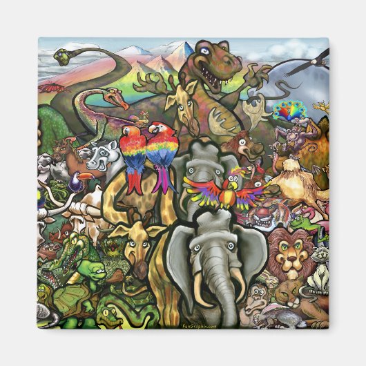 Große und kleine Tiere Magnet (Vorne)