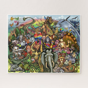 Große und kleine Tiere Puzzle