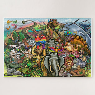 Große und kleine Tiere Puzzle