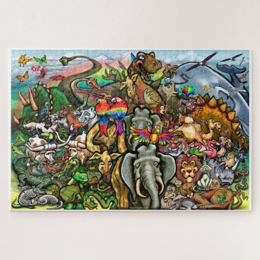Große und kleine Tiere Puzzle (Horizontal)