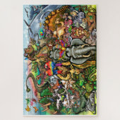 Große und kleine Tiere Puzzle (Vertikal)