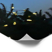 Große und kleine Weihnachtsbäume I Holiday Sunset Poster (Ecke)