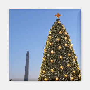 Große und kleine Weihnachtsbäume II Urlaub in DC Magnet