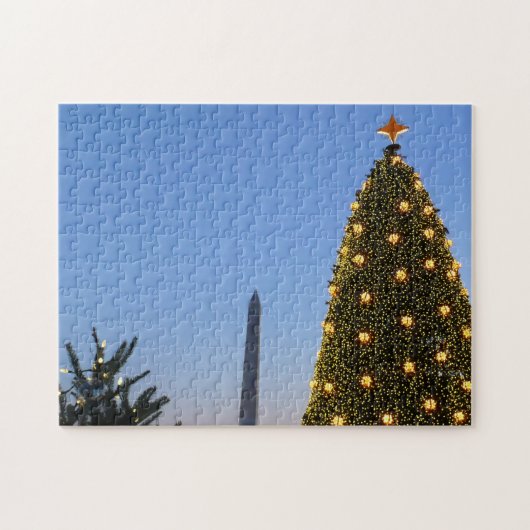 Große und kleine Weihnachtsbäume II Urlaub in DC Puzzle (Horizontal)