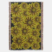 große und kühn gelbe Blumen mit roten Streifen dai Decke (Vorderseite Vertikal)