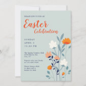 Große und kühne moderne Ostern Einladung (Vorderseite)
