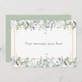 Größe und Lilac Weideland Ihre Message Card Dankeskarte (Vorne/Hinten)