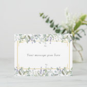 Größe und Lilac Weideland Ihre Message Card Dankeskarte (Stehend Vorderseite)