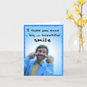 Große und schöne Lächelnkarte Karte (Gelbe Blume)