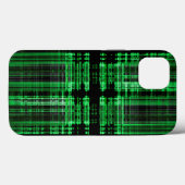 Große und schwarze Matrix Muster Case-Mate iPhone Hülle (Rückseite (Horizontal))