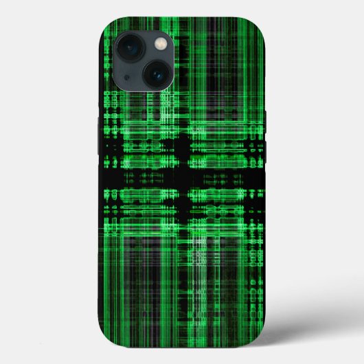 Große und schwarze Matrix Muster Case-Mate iPhone Hülle (Rückseite)