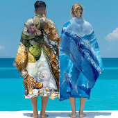 Große und weiche Farben Humpback Whale Beach Handt Strandtuch