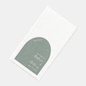 Große und weiße Bogenhochzeit Serviette (Ecke)