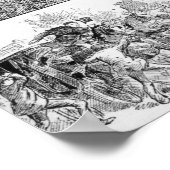 Große Unruhen in London Poster (Ecke)