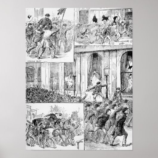 Große Unruhen in London Poster (Vorne)