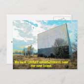 Große Unterhaltung in der Nähe - Gewohnte Adressen Ankündigungspostkarte (Vorne/Hinten)