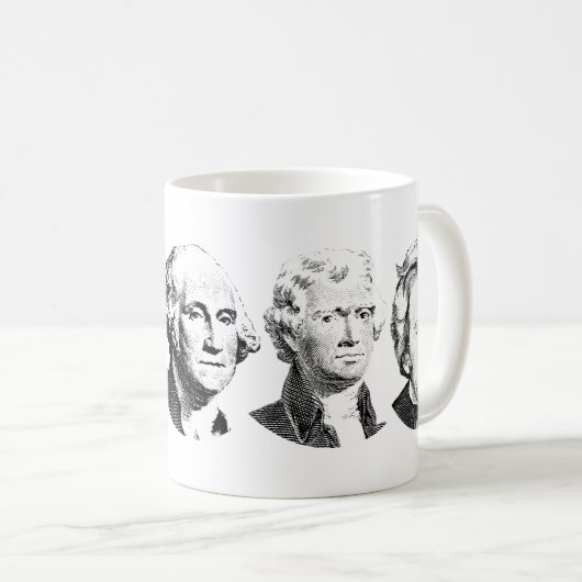 Große USpräsidenten Design Kaffeetasse (VorderseiteRechts)
