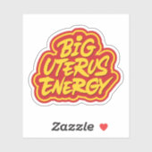 Große Uterusenergie Aufkleber (Blatt)
