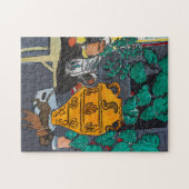 Große Vase der Blume Zwei Dackeln Puzzle (Horizontal)