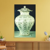 Große Vase "Kuoan" mit blauen Blumen Leinwanddruck (Insitu (Wohnzimmer))