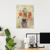 Grosse Vase mit Blume - Odilon Redon Fine Art Poster (Heimbüro)