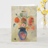 Große Vase mit Blume - Odilon Redon Karte (Gelbe Blume)