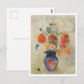 Große Vase mit Blume Postkarte (Vorne/Hinten)