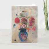 Große Vase mit Blume von Odilon Redon Karte (Vorderseite)