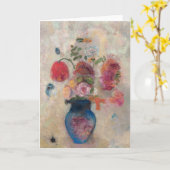 Große Vase mit Blume von Odilon Redon Karte (Gelbe Blume)