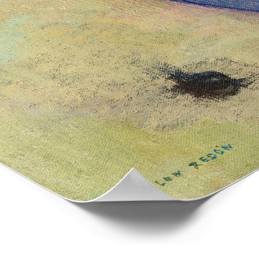 Große Vase mit Blume von Odilon Redon Poster (Ecke)