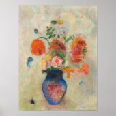 Große Vase mit Blume von Odilon Redon Poster (Vorne)