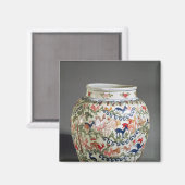 Große Vase mit fünf Farben dekoriert Magnet (Vorderseite/Rückseite)