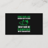 Große Vater Camping mit Daughters Visitenkarte (Vorderseite)