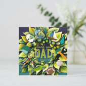 Große Väter Feiertagskarte (Stehend Vorderseite)